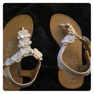 White sandals for girls